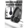 Kulak Üstü TF Kart ve AUX Destekli Ergonomik Bluetooth Kulaklık