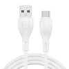 KUULAA Liquid Silicone USB Type C QC3.0 Hızlı Şarj Kablosu 1metre-(5775)