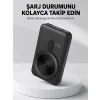 LCD Ekranlı Kablosuz Powerbank Type C ve USB Çıkışlı Yeni Nesil
