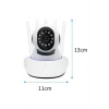 LED Aydınlatmalı 5 Antenli Motorlu 1080P Wifi Kamera Sensörlü