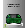 LED Işıklı Q Klavye – Touchpad Numerik Tuş Takımı ve Multimedya Kısayolları