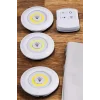 Led Lamba 3lü Uzaktan Kumandalı Yapışkanlı Beyaz Işık