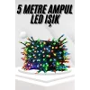 Ledli Fişli Led Dekor Lambası 5M RGB Yılbaşı Ağacı Işığı