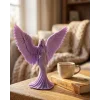 Lila Melek Biblo 3D Dekoratif Angel Figür Ev Aksesuarı