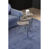 Lükens Zigon Sehpa Gordion Gri 3lü