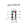 Lw-7 300 Ledli 10 Sarkıt Perde Led Işık, 8 Modlu Uzaktan Kumandalı, 3x3 Metre Peri Telli Led