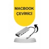 Macbook Pro/air Uyumlu USB Type-C 8 In 1 Hub Dönüştürücü Çevirici Çoklayıcı USB Hdmı Micro Sd 8 Girişli