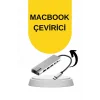 Macbook Pro/air Uyumlu USB Type-C 8 In 1 Hub Dönüştürücü Çevirici Çoklayıcı USB Hdmı Micro Sd 8 Girişli
