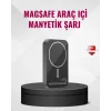 MagSafe Araç Telefon Tutucu 15W Hızlı Şarj Type-C Girişli