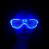Mavi Led Işıklı Parti Gözlüğü - Neon 3 Modlu