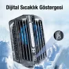 MEMO DL10 Dijital Gösterge 2000mAh Powerbankli Telefon Soğutucu Fan Radyatör-(5775)