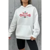 Yılbaşı Merry Chrıstmas Sweatshirt & Hoodie - Beyaz