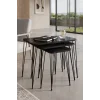Metal Tel Zigon Bendir Siyah 3lü