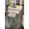 Metal Tel Zigon Efes Beyaz 3lü