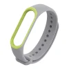 Mijobs Xiaomi Mi Band 3 Mi Band 4 Çift Renk  Silikon Kayış Kordon-(5775)