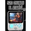 Mini Atari El Atarisi 3.5 inç Ekran Çift Konsol 666 Adet Retro Oyun Gameboy El Atarisi