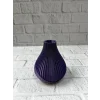 Mor Çizgili Dekoratif Vazo 11 cm Modern Tasarım Aksesuar