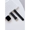 Movenchy Apple Watch 38mm Uyumlu Jelly Silikon Kordon - Siyah