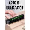 Numaralık Araç İçi Araba Araç Park Numaratör Telefon Numarası Yazma