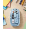 Ofis ve Günlük Kullanım İçin Mavi Bluetooth Kablosuz Mouse