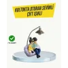Okuyan Çift Figürlü Dekoratif Gece Lambası Hediye Seçeneği