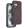 Onegif Apple iPhone 16 Plus Uyumlu Bright Simli Kapak - Derin Mor