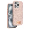 Onegif Apple iPhone 16 Pro Max Uyumlu Bright Simli Kapak - Pembe