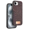 Onegif Apple iPhone 16E Uyumlu Bright Simli Kapak - Derin Mor