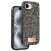 Onegif Apple iPhone 16E Uyumlu Bright Simli Kapak - Gümüş