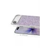 Onegif Apple iPhone 17 Air Uyumlu Bright Simli Kapak - Lila