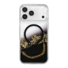 Onegif Apple İphone 17 Pro Max Lotus Simli Magsafe Kapak - Siyah