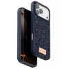 Onegif Apple iPhone 17 Pro Max Uyumlu Bright Simli Kapak - Mavi