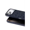 Onegif Apple iPhone 17 Pro Uyumlu Bright Simli Kapak - Mavi