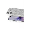 Onegif Apple iPhone 17 Uyumlu Bright Simli Kapak - Beyaz