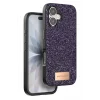 Onegif Apple iPhone 17 Uyumlu Bright Simli Kapak - Derin Mor