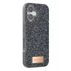 Onegif Apple iPhone 17 Uyumlu Bright Simli Kapak - Gümüş