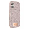 Onegif Apple iPhone 17 Uyumlu Bright Simli Kapak - Pembe
