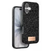 Onegif Apple iPhone 17 Uyumlu Bright Simli Kapak - Siyah