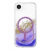 Onegif Apple iPhone 17E Uyumlu Lotus Simli Magsafe Kapak - Mor