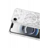 Onegif Apple iPhone 17E Uyumlu Misk Simli Magsafe Kapak - Desen 2