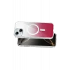 Onegif Apple iPhone 14 Uyumlu Sora Simli Magsafe Kapak - Kırmızı