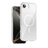 Onegif Apple iPhone 17E Uyumlu Sora Simli Magsafe Kapak - Beyaz