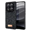 Onegif Xiaomi Redmi Note 14 Pro 5G Uyumlu Bright Simli Kapak - Siyah