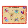 ONY-196-197 Ahşap Tutmalı Okul Malzemeleri -Onyıl Oyuncak