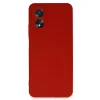 Oppo A38 Kılıf First Silikon - Kırmızı