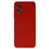 Oppo A38 Kılıf First Silikon - Kırmızı