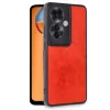 Oppo Reno 11f Kılıf Aras Deri Kapak - Kırmızı