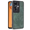 Oppo Reno 11f Kılıf Aras Deri Kapak - Koyu Yeşil