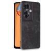 Oppo Reno 11f Kılıf Aras Deri Kapak - Siyah