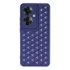 Oppo Reno 11f Kılıf Petek Silikon Kapak - Lacivert
